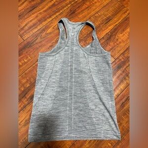 lululemon athletica Heathered Gray Racerback Tank Top